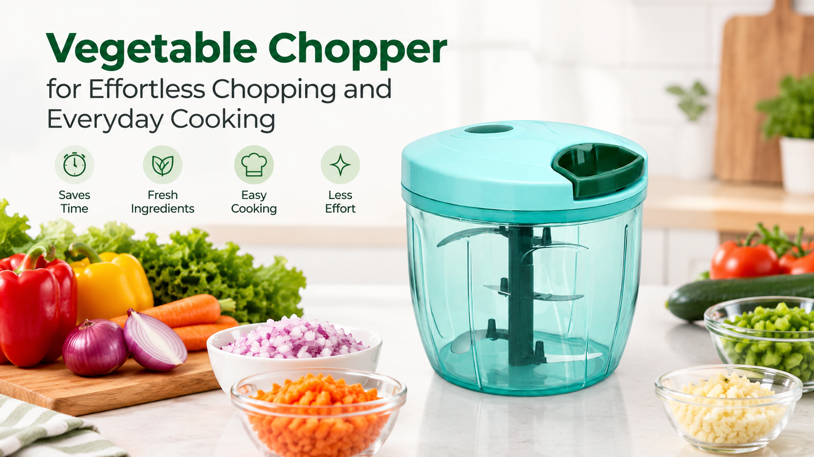 Vegetable Chopper for Effortless Chopping and Everyday Cooking