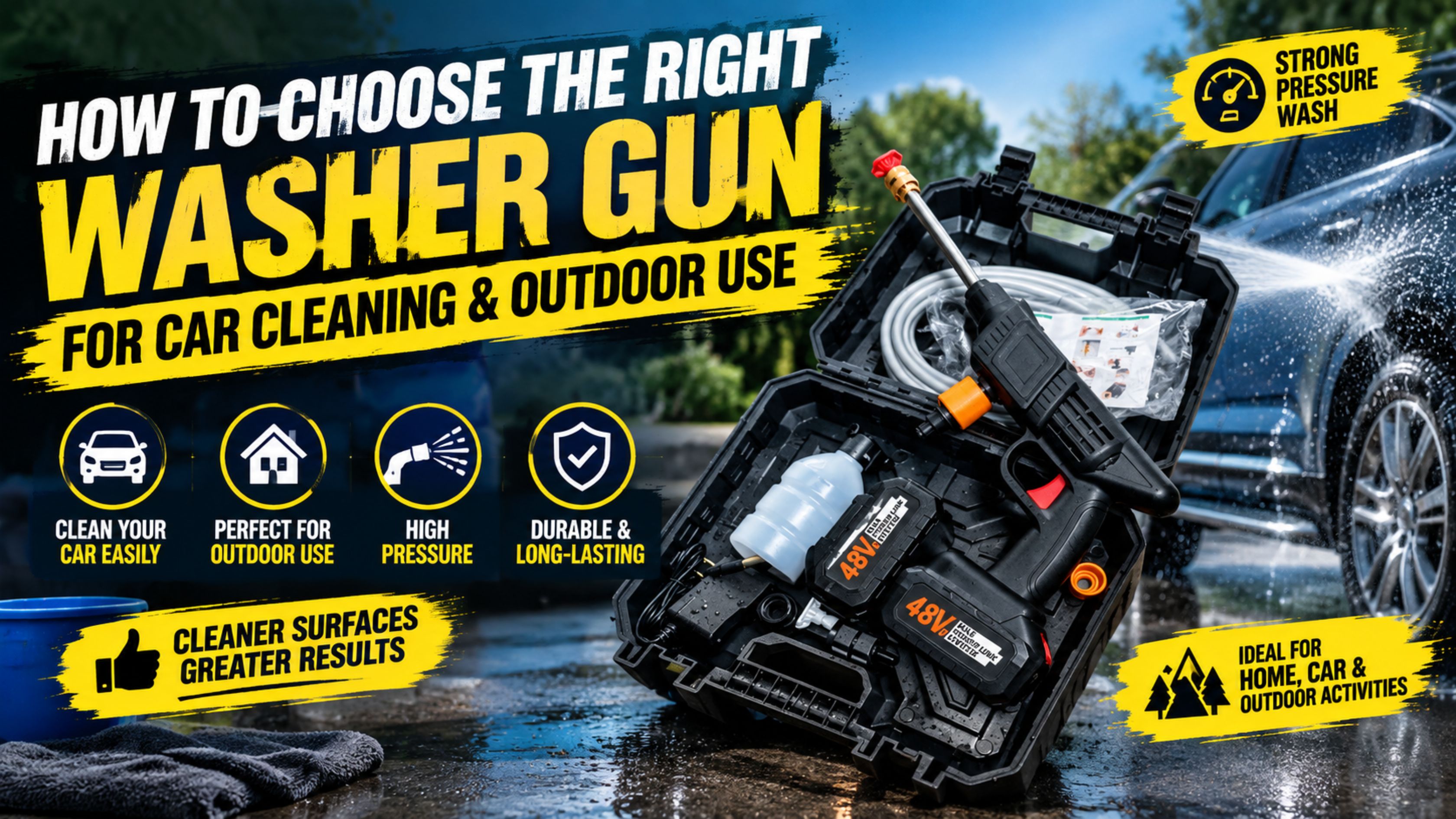 How to Choose the Right Washer Gun for Car Cleaning and Outdoor Use