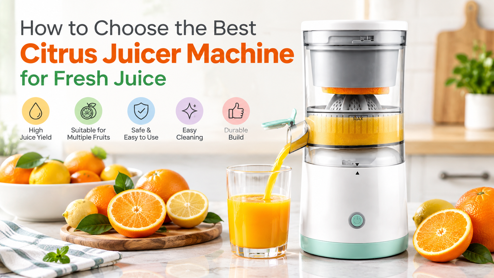 How to Choose the Best Citrus Juicer Machine for Fresh Juice