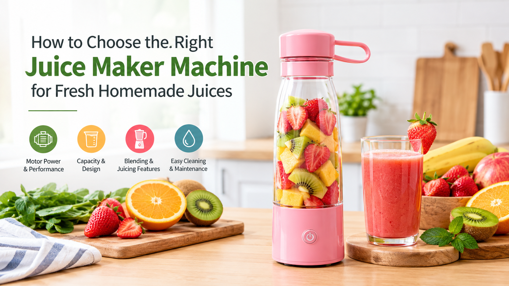 How to Choose the Right Juice Maker Machine for Fresh Homemade Juices