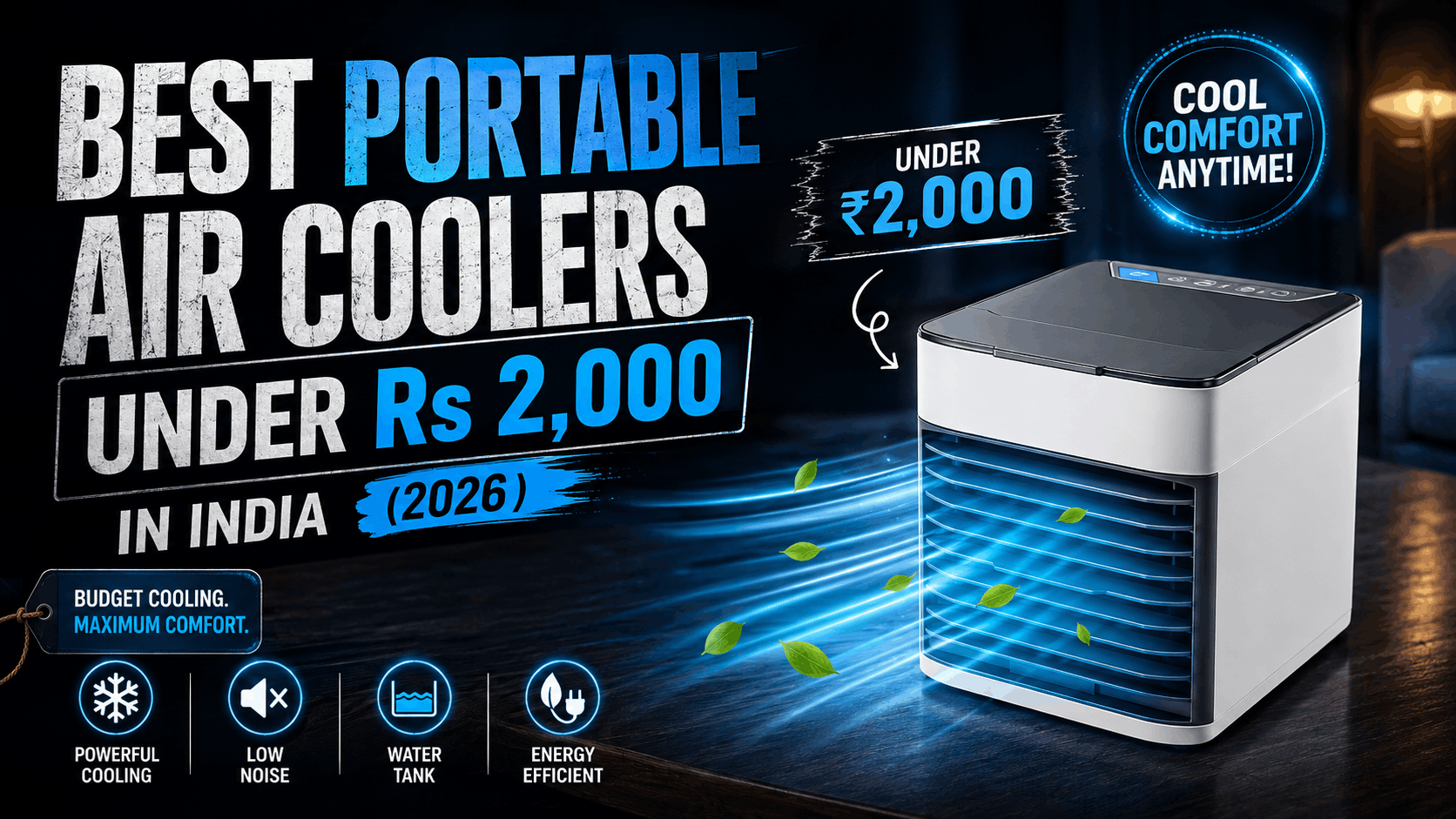 Best Portable Air Coolers Under Rs 2,000 in India (2026)