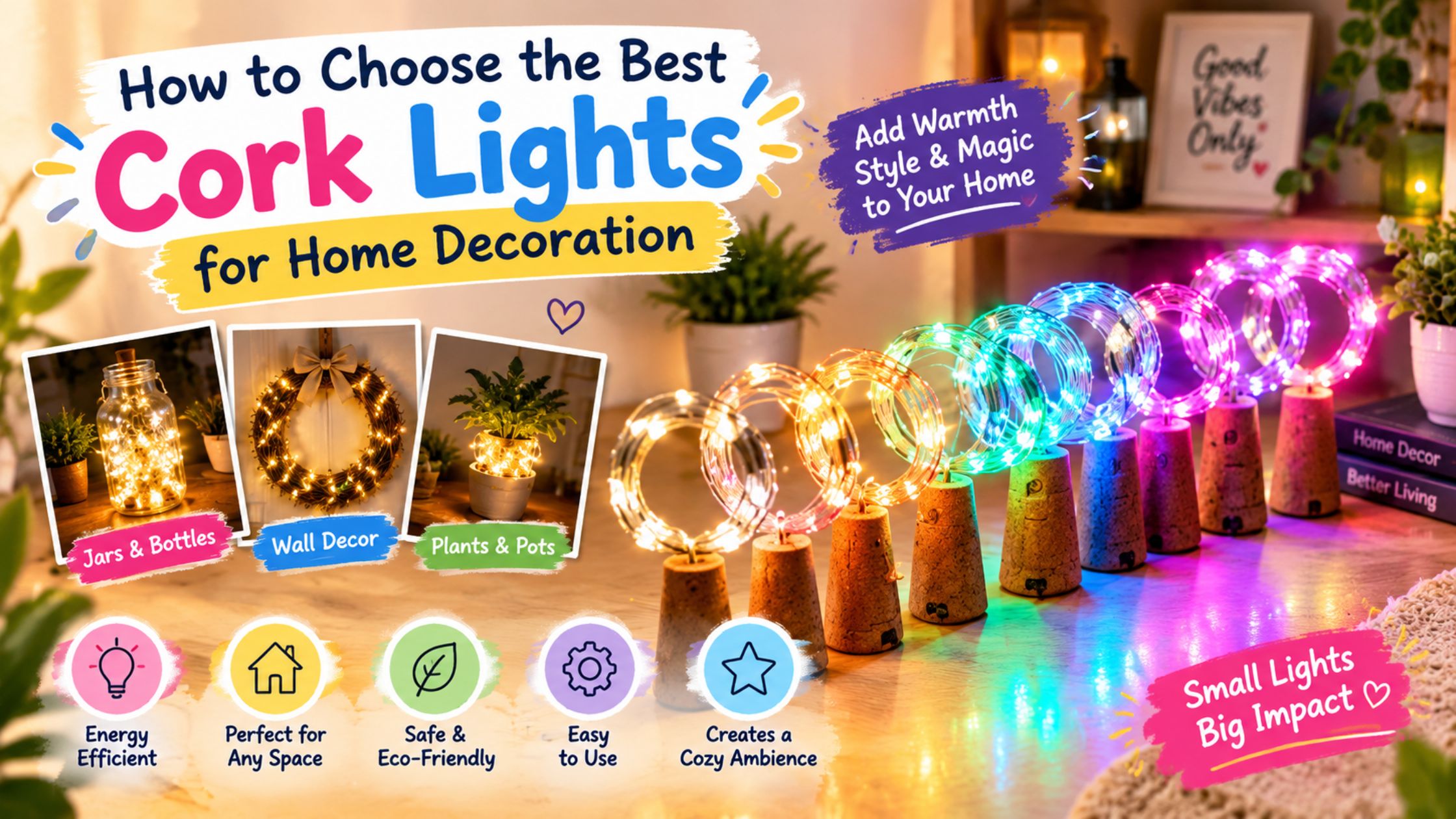 How to Choose the Best Cork Lights for Home Decoration