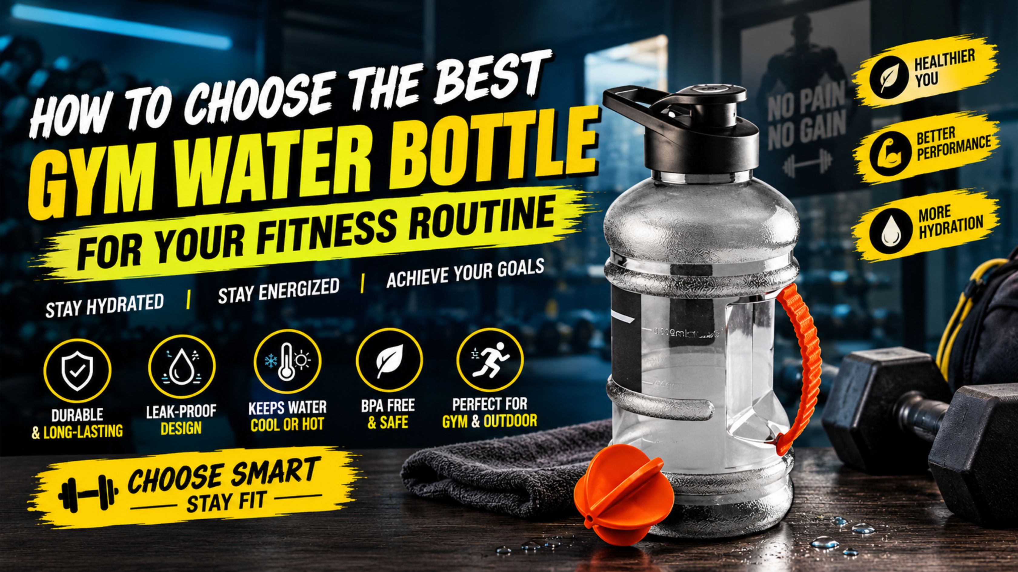 How to Choose the Best Gym Water Bottle for Your Fitness Routine