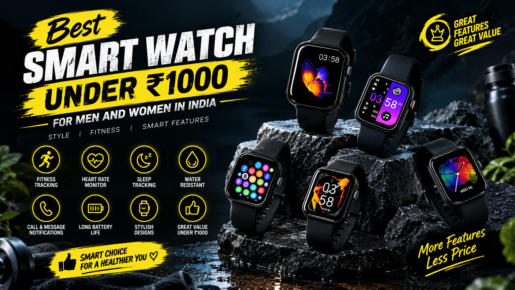 Best Smart Watch Under 1000 for Men and Women in India
