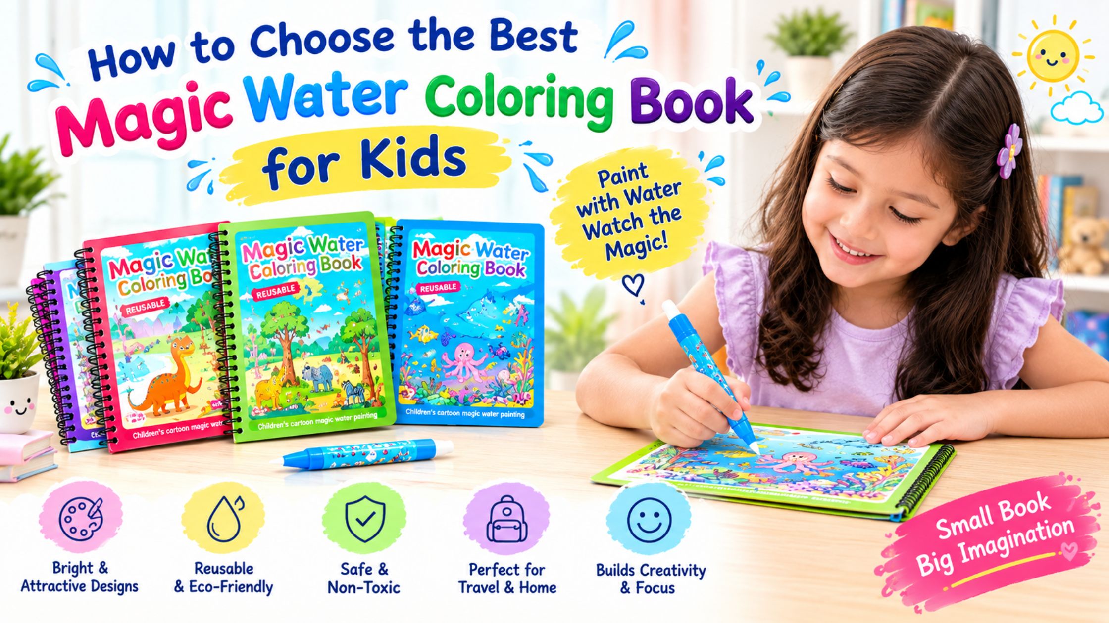 How to Choose the Best Magic Water Coloring Book for Kids