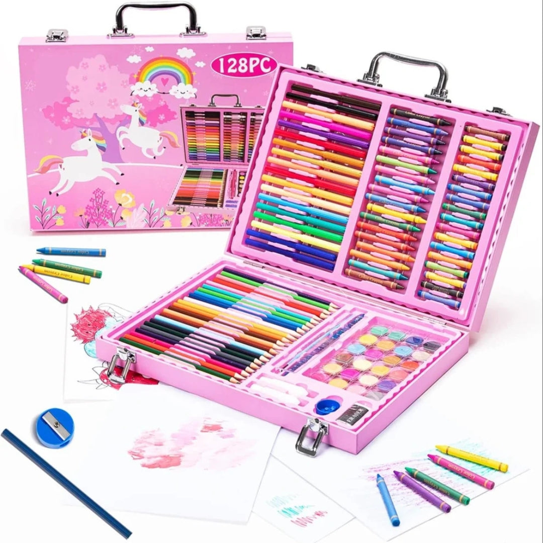 128-Piece Kids Art Set For Drawing