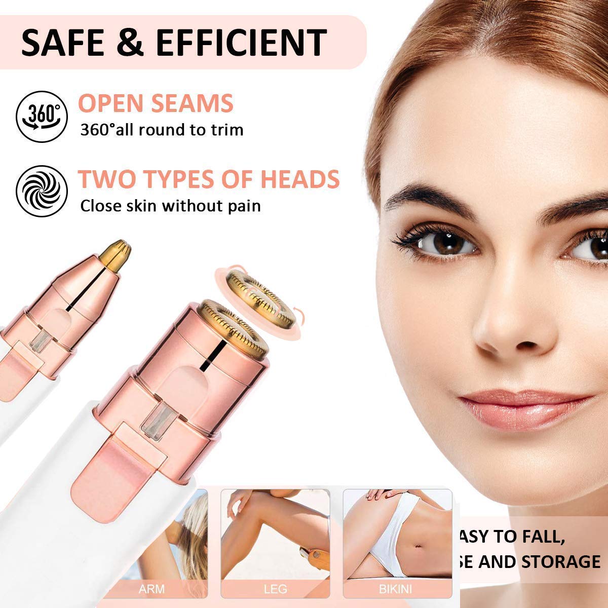 2-in-1 Lip & Eyebrow Hair Trimmer