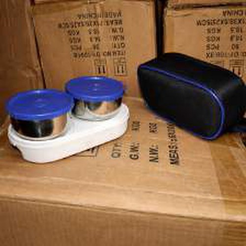 3 Container Blue Lunch Box [Steel]