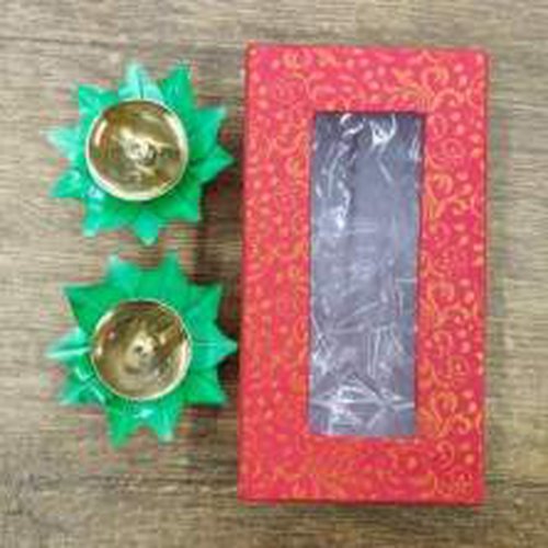 3 Inch Lotus Diya [Set of 2]
