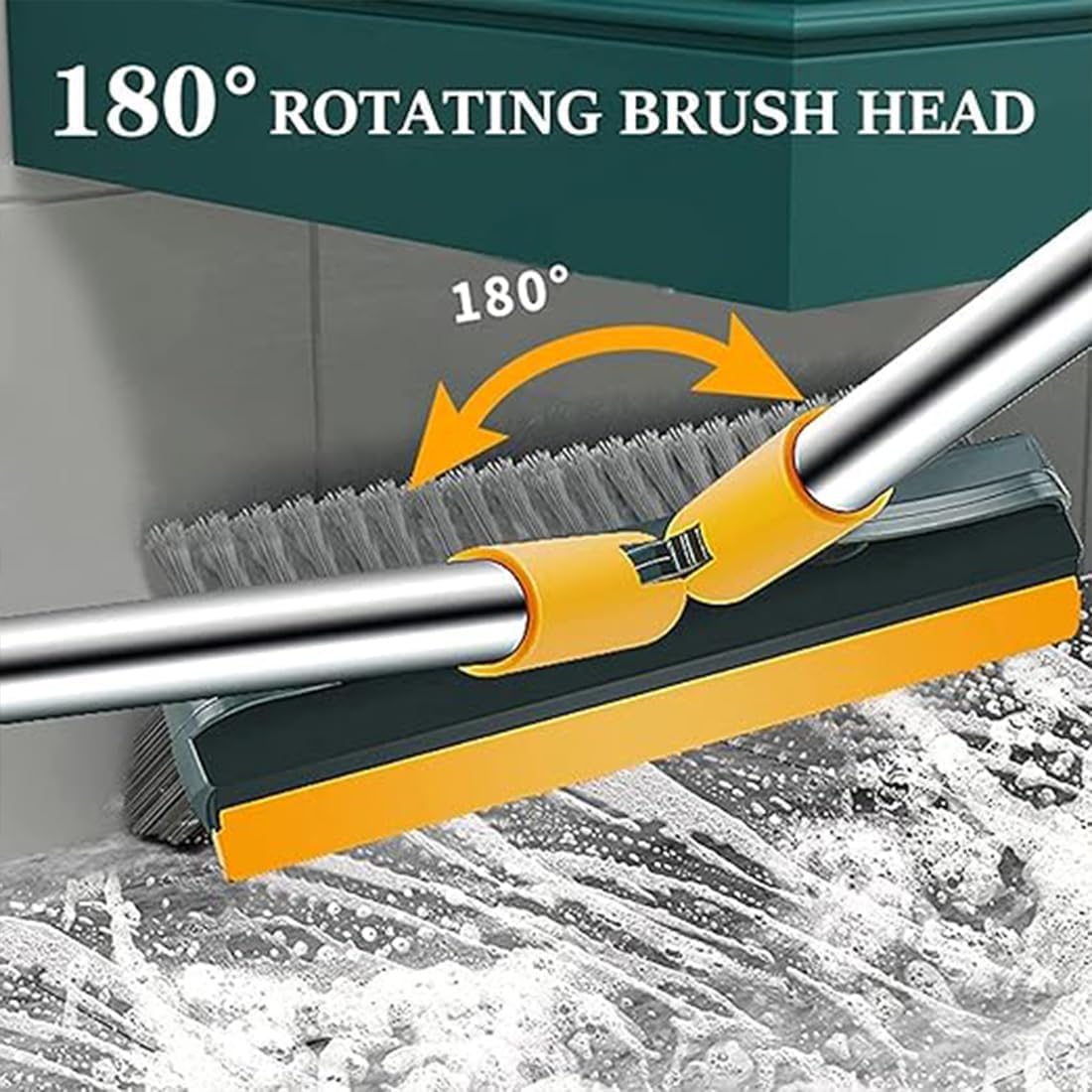 3in1 Bathroom Cleaning Brush Wiper