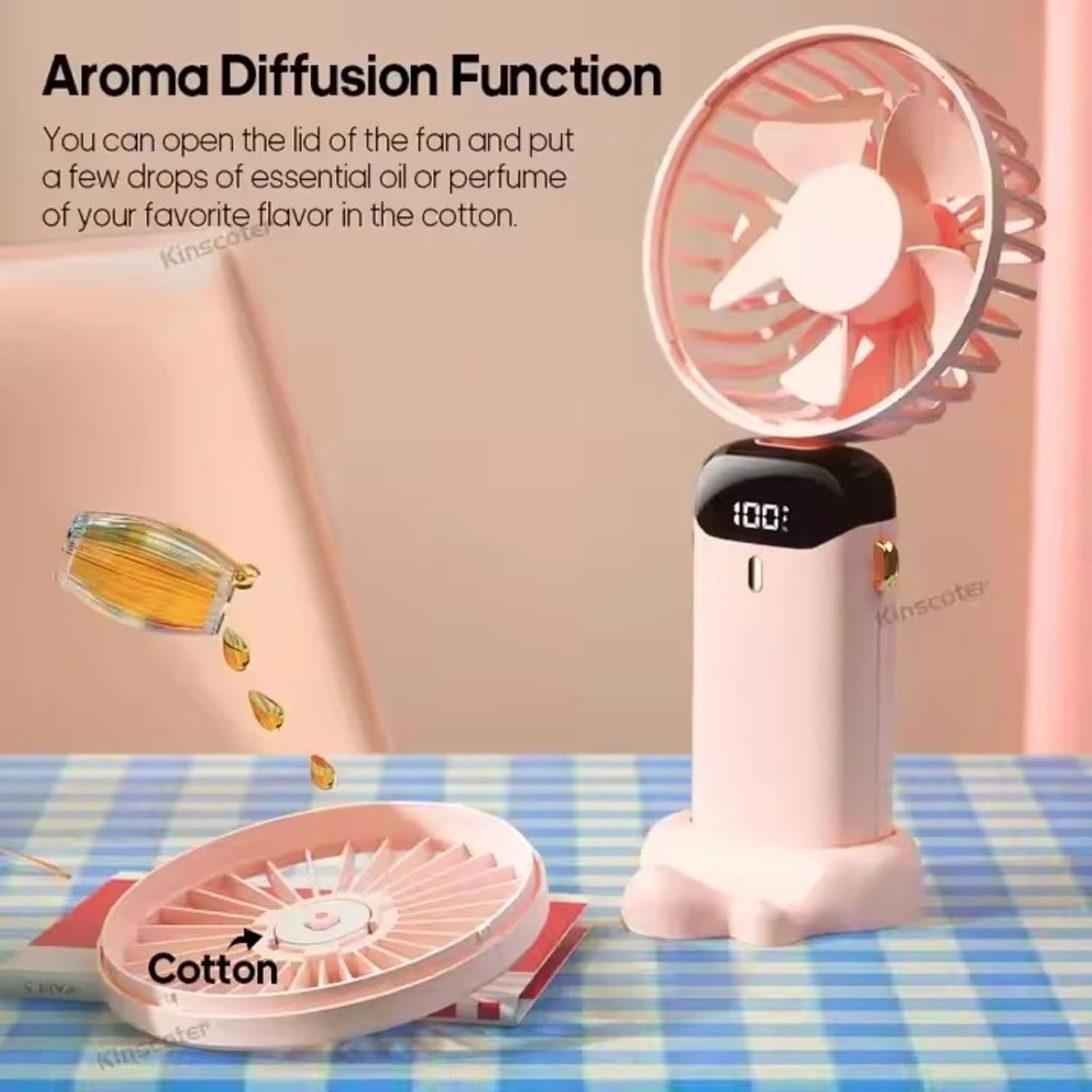 5 Speed Portable Rechargeable Fan