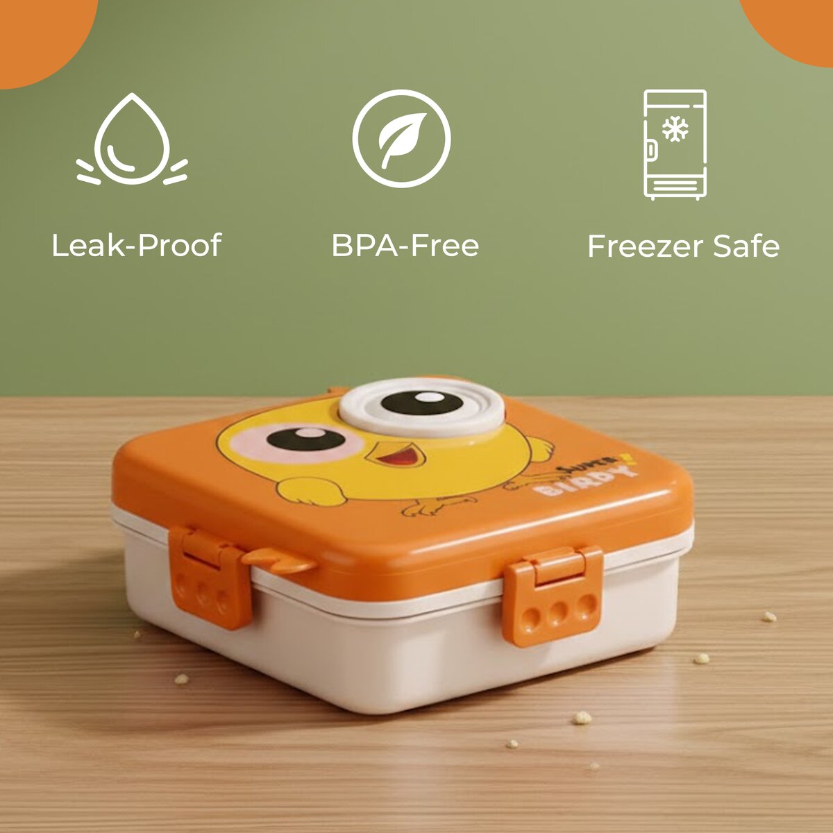 Super Birdy Lunch Box Leak Proof BPA Free