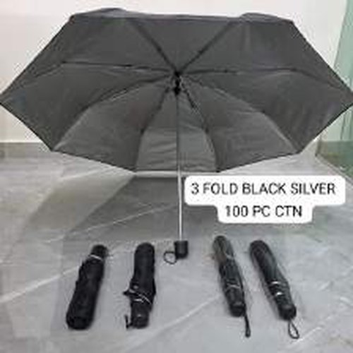 Black & Silver Umbrella