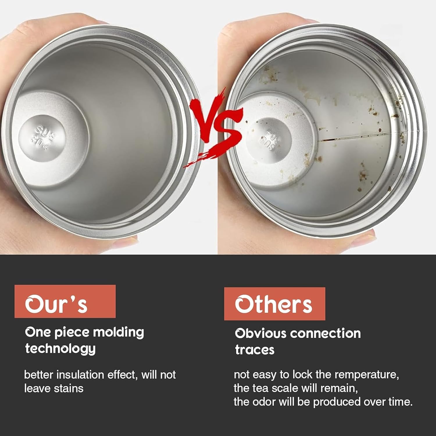 Insulated Coffee Travel Mug 380ml - Stainless Steel Vacuum Tumbler with Spill Proof Lid, Double Wall, Hot & Cold