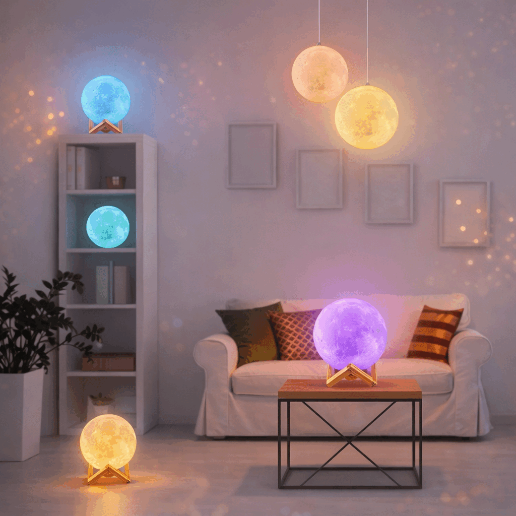 Color Changing Moon Light Lamp
