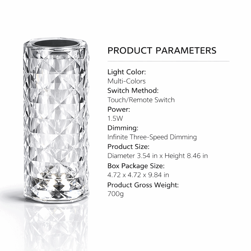 Crystal Diamond Touch Lamp