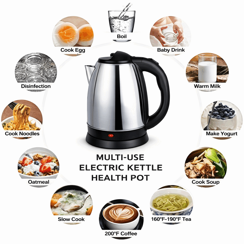 Electric Kettle 2L Stainless Steel