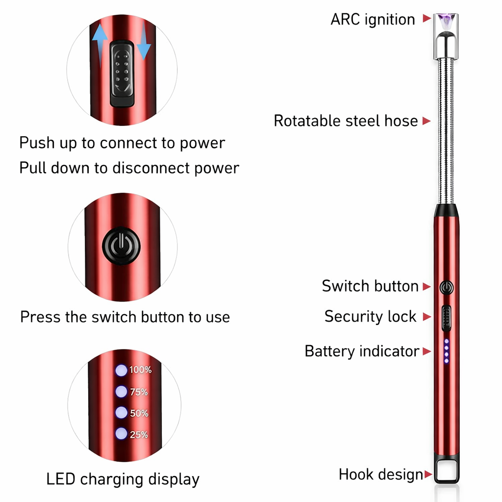 Flexible Neck Electric Lighter