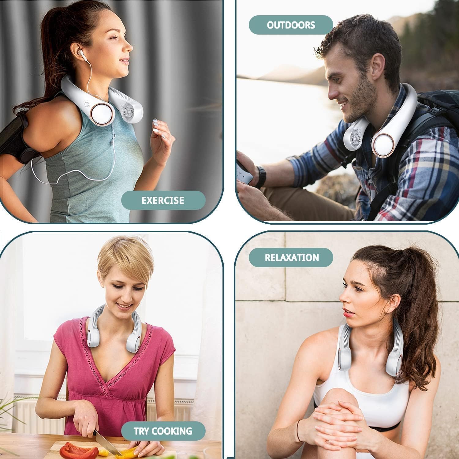 Hands Free USB Neck Cooling Fan