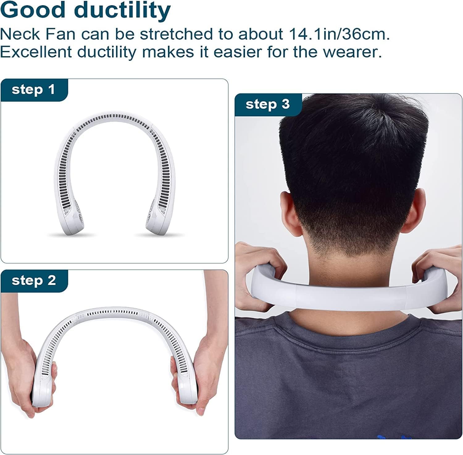 Hands Free USB Neck Cooling Fan