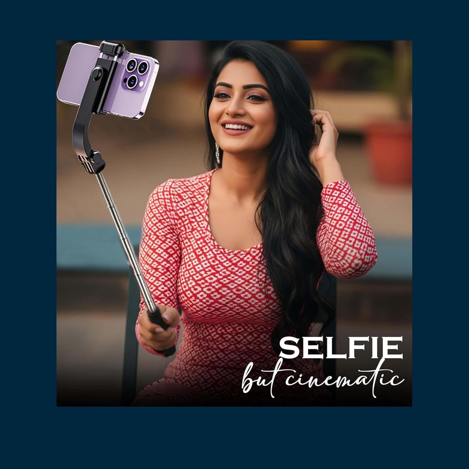 JIKRA SR-1S Selfie Stick Tripod with Bluetooth Remote and Fill Light