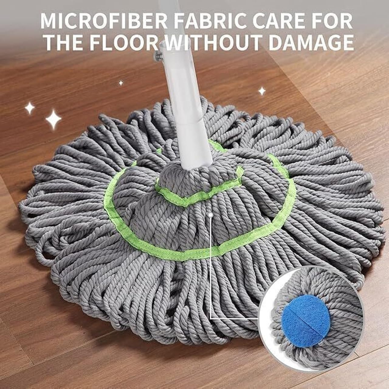 Microfiber Twist Mop Long Handle