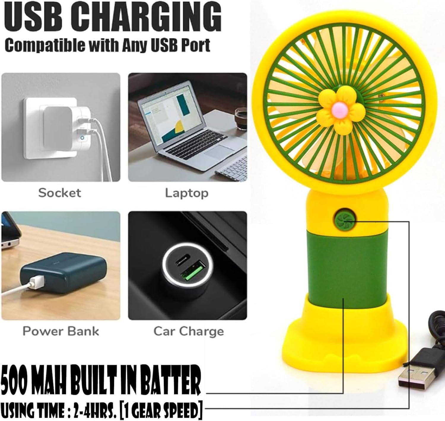 Mini Handheld Personal Cooling Fan