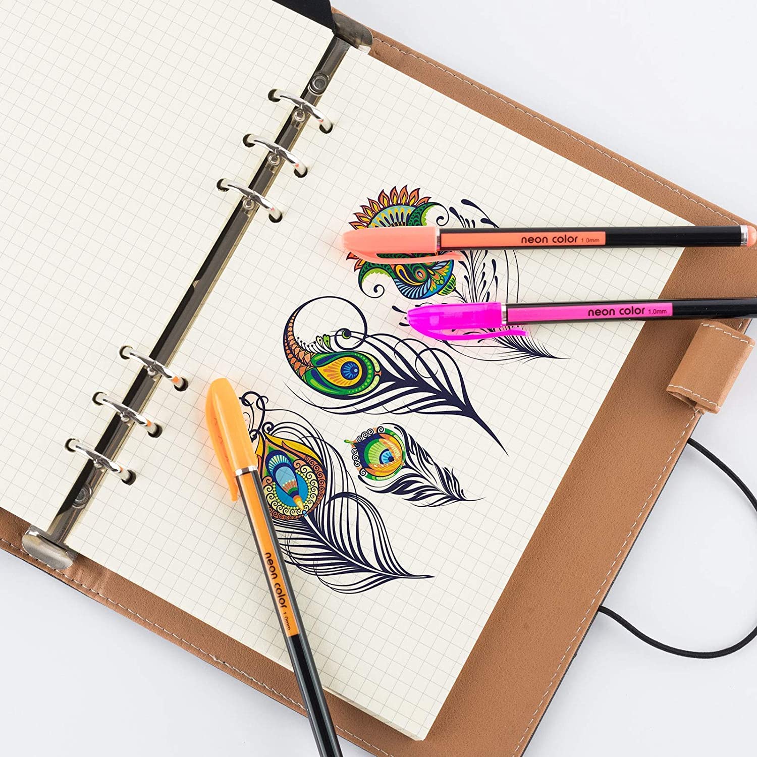 Multicolor Neon Pen Set
