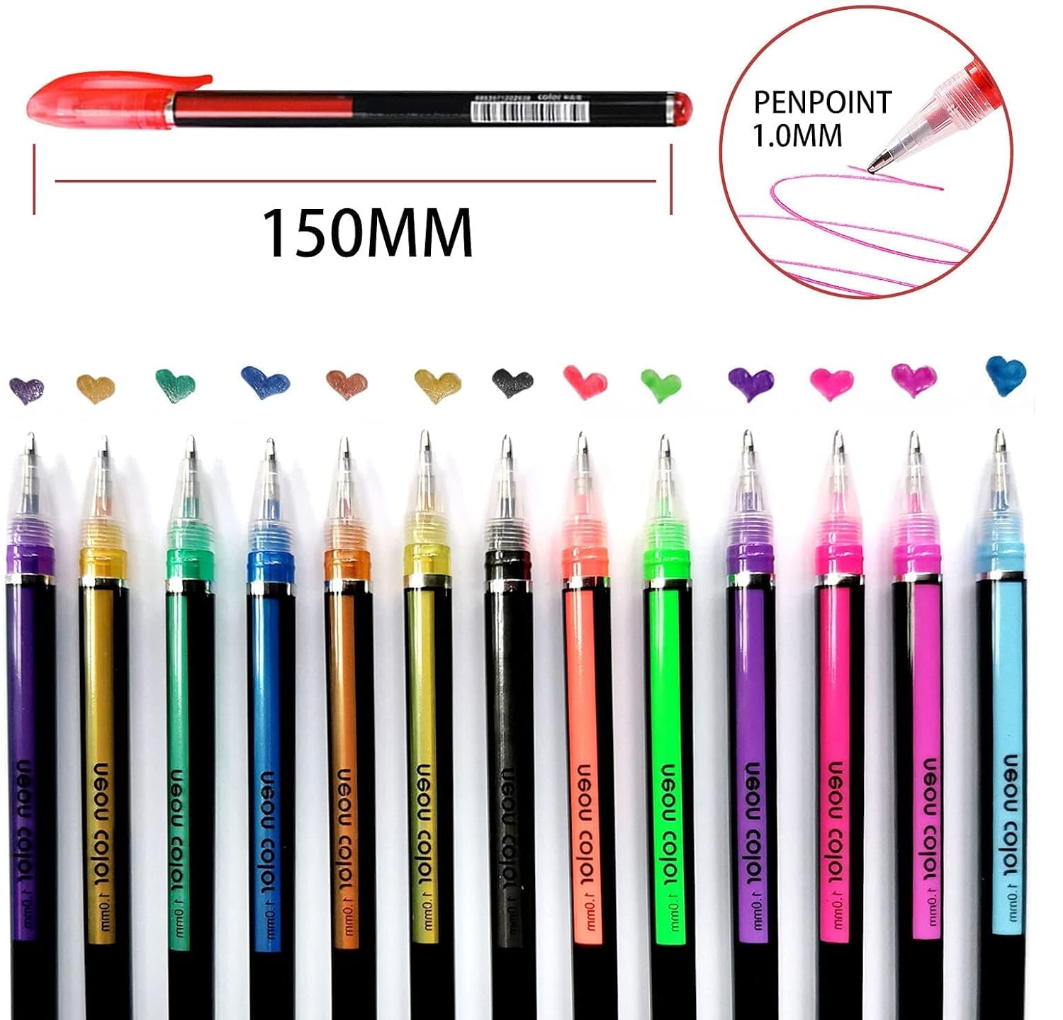 Multicolor Neon Pen Set