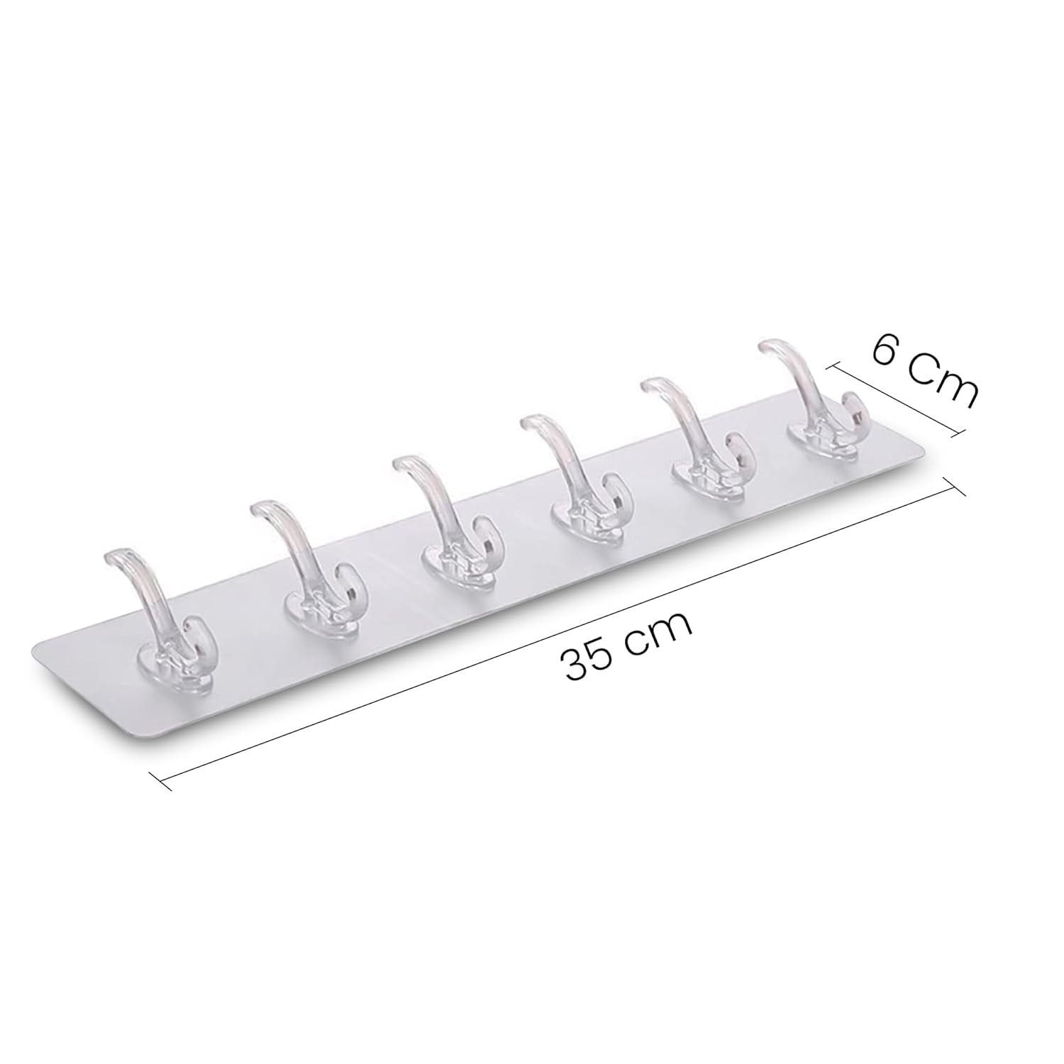 6 Row Multipurpose Adhesive Holder (Pack of 5)