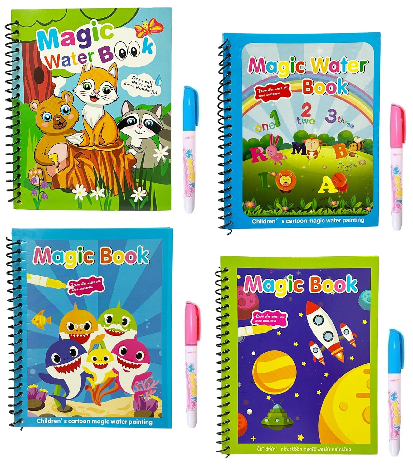 Reusable Magic Water Coloring Book