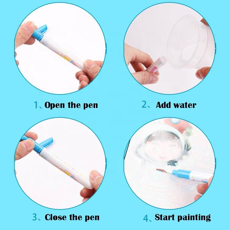 Reusable Magic Water Coloring Book