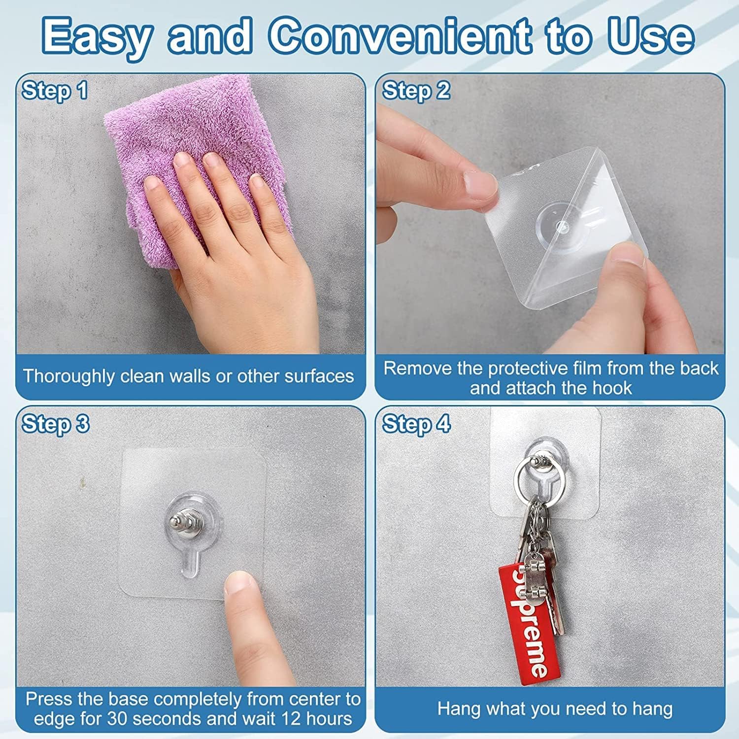 Strong Plastic Wall Hanging Hooks