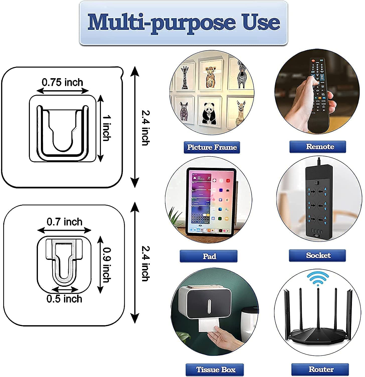 Transparent Self Adhesive Wall Hooks