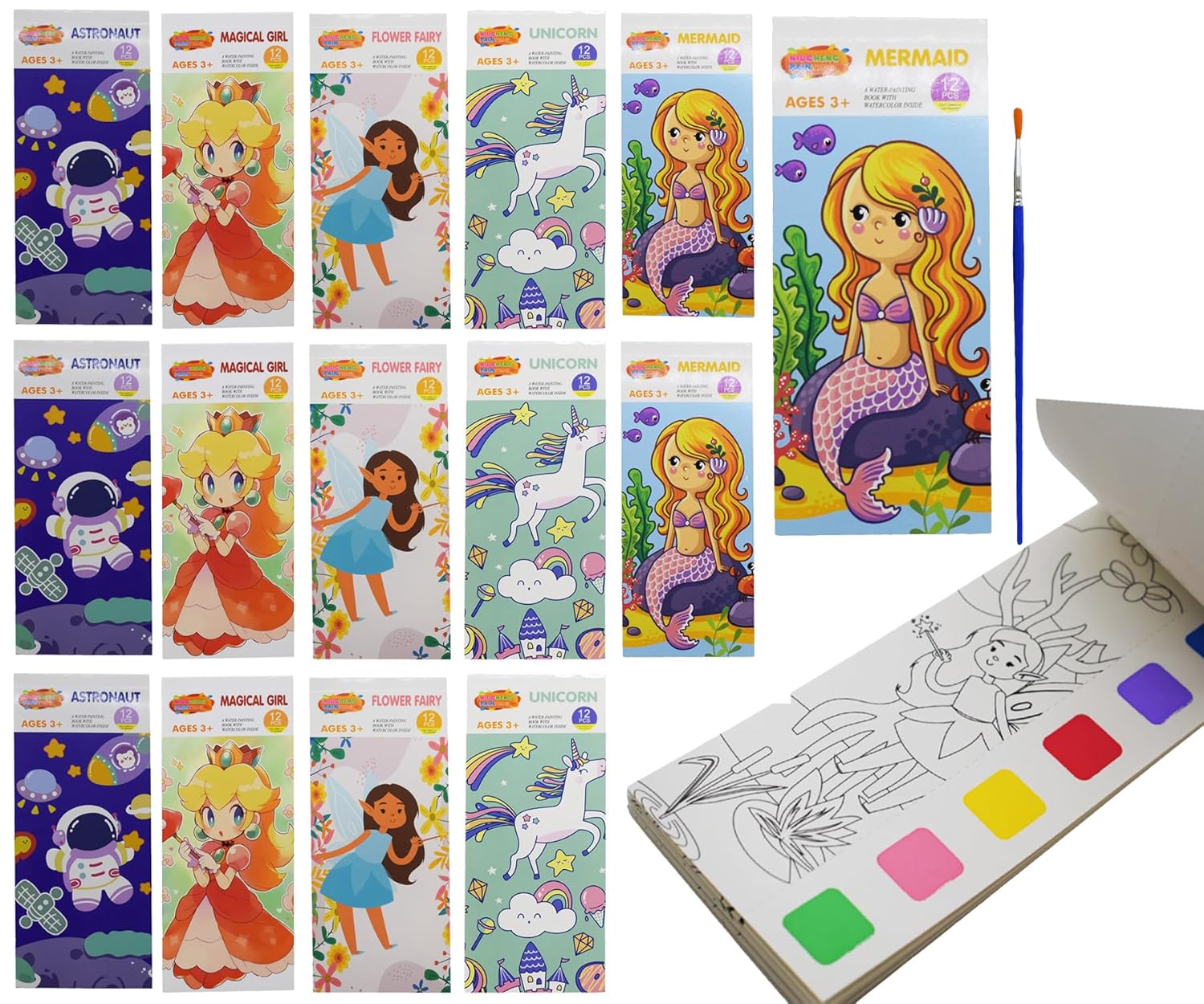 Water Painting Magic Colouring Book