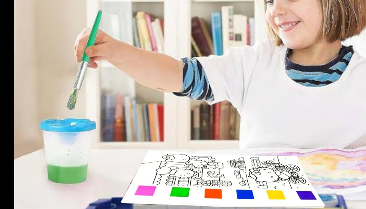 Water Painting Magic Colouring Book
