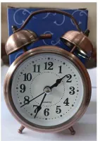 JIKRA Alarm Clock – Vintage Metal Twin Bell Desk Clock