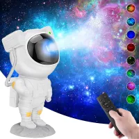 JIKRA Galaxy Projector – Astronaut Star Projector Night Light with Remote & Timer, 360° Adjustable