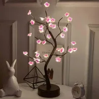 JIKRA LED Tree Lamp – Tabletop Desk Tree Light with Artificial Twig Design