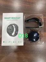 JIKRA D18 Smart Watch – Round Fitness Tracker with Heart Rate & Step Counter