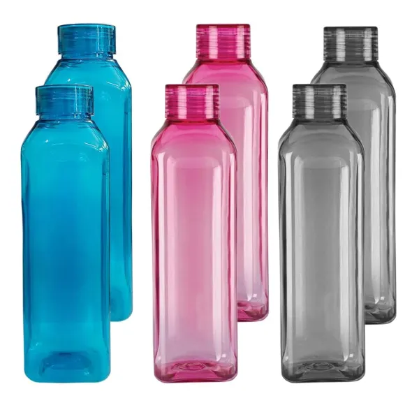 JIKRA Plastic Water Bottle 1000ml – BPA Free, Unbreakable, Leak Proof Fridge Bottle