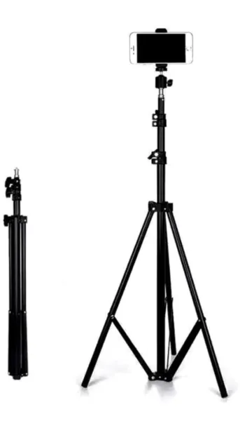 JIKRA Tripod Stand for Mobile & Video Camera – 213 cm (7 ft) Tall, Adjustable