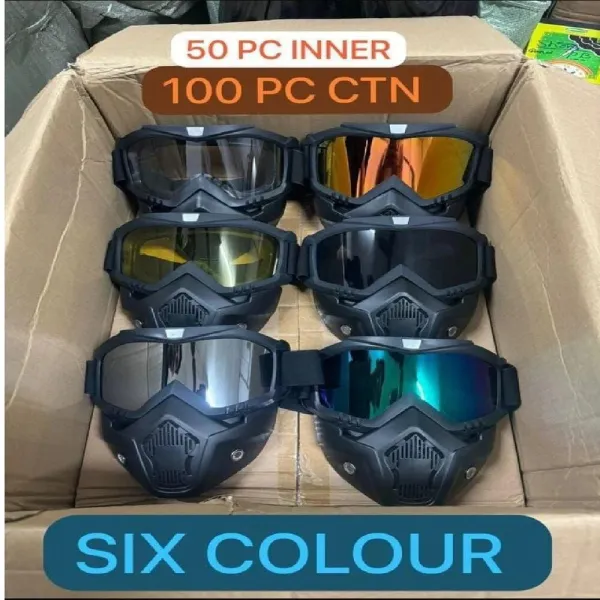 JIKRA Riding Goggles – Anti Scratch UV Protective Goggle Mask, Windproof