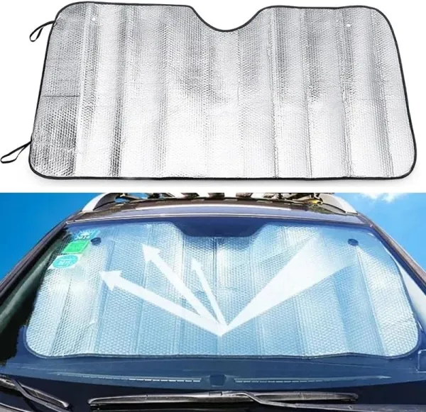 JIKRA Car Sunshade – Foldable Windshield Sun Shade for Front Window