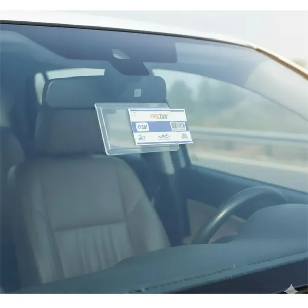 JIKRA FASTag Holder for Car Windshield – Transparent Adhesive FASTag Cover