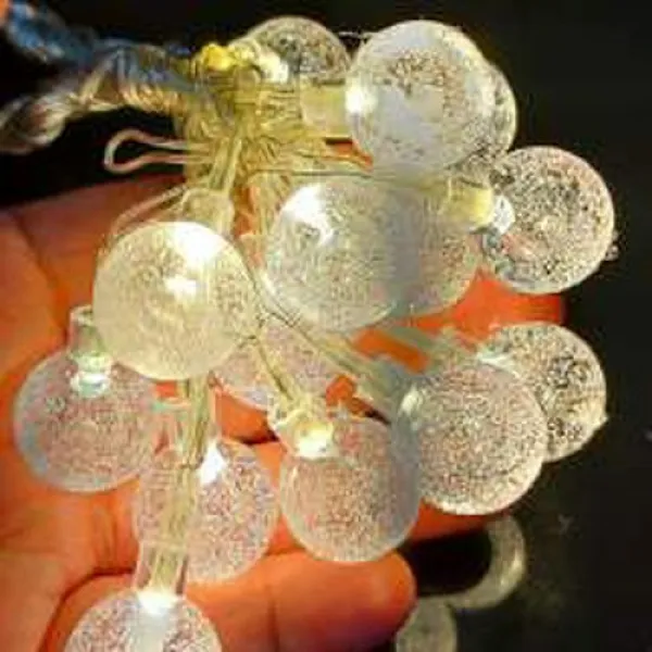 JIKRA Fairy Lights – LED Crystal Bubble Ball String Lights for Decoration