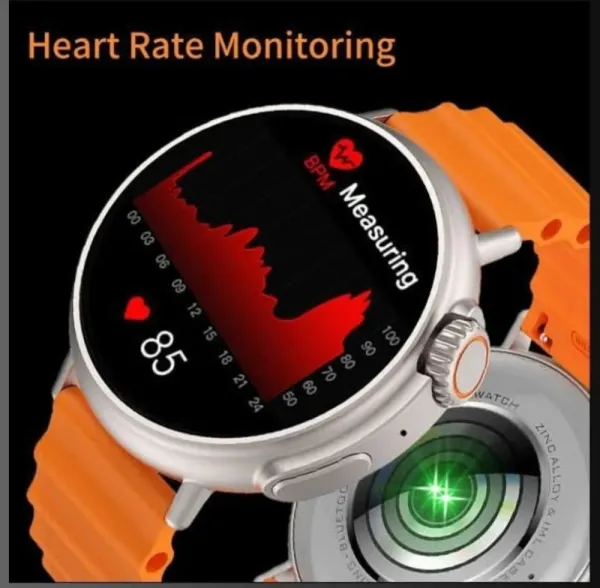 JIKRA GT9 Ultra Smart Watch – Black, Large Display with Notifications