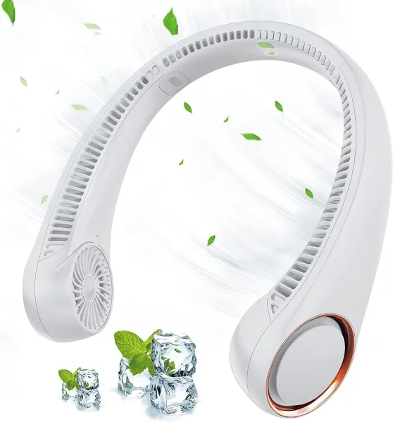 JIKRA Neck Fan – Hands Free USB Rechargeable Neck Cooling Fan, 3 Speeds