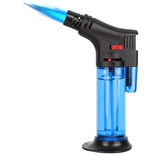 JIKRA Jet Flame Gas Lighter – Windproof Refillable Torch Lighter with Safety Lock