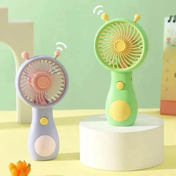 JIKRA M11 Mini Hand Fan – Lightweight Plastic Portable Fan, 2 Speeds